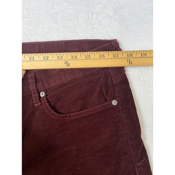 J. Crew Style 484 Men's Burgundy Corduroy Straight Leg sz 33x32 Preppy Classic - Picture 8 of 9